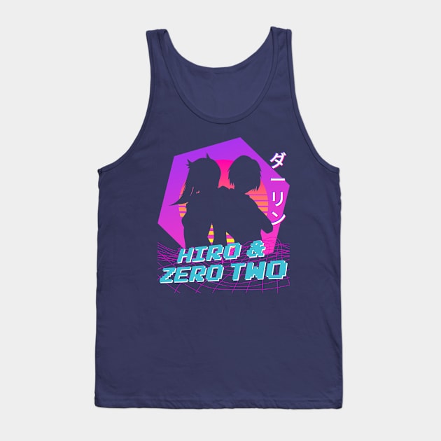 Hiro Zero Two - Vaporwave Tank Top by The Artz